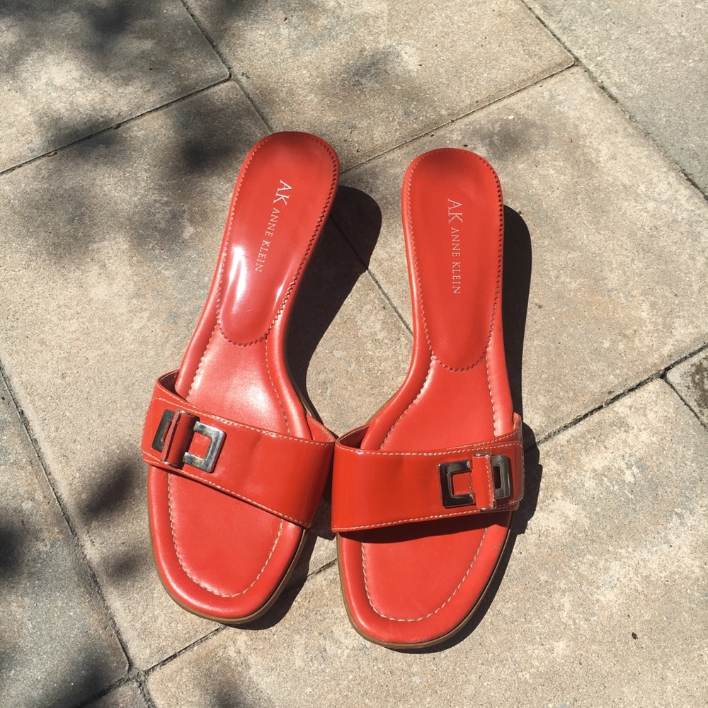 Orange Ann Klein Heels